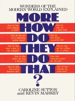 cover image of More How Do They Do That?